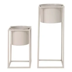 Marla Flowerpots 2 Pots De Fleurs En Gris Beige 9 Marla Flowerpots 2 Pots De Fleurs En Gris Beige -Terre et Verdure 206c844a52d6cdaf