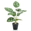 Emerald Buisson Monstera Artificiel Monkey 43 Cm En Pot -Terre et Verdure 58135da0e3f0015e