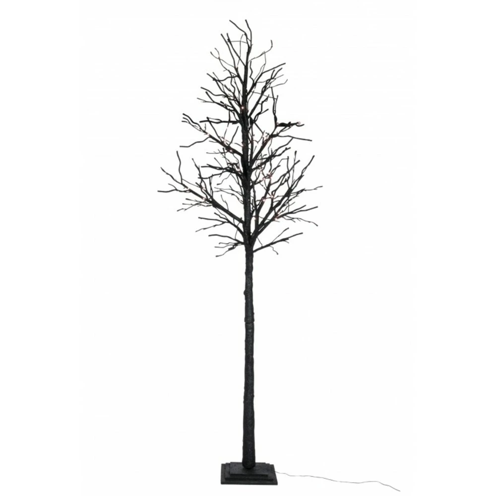 Arbre Nu + 150 Leds Blanc Chaud + Adaptateur Fil De 3m Paillettes Noir Extra Large 300cm 3 Arbre Nu + 150 Leds Blanc Chaud + Adaptateur Fil De 3m Paillettes Noir Extra Large 300cm