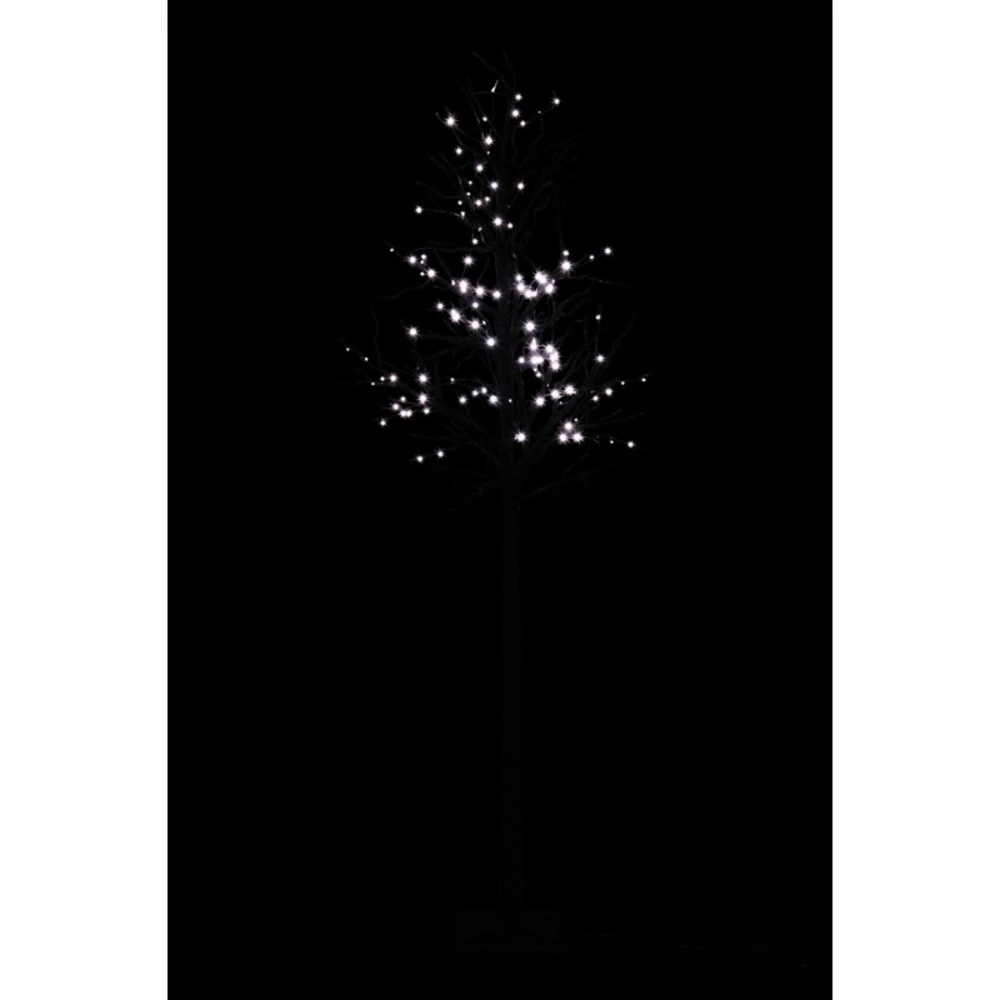Arbre Nu + 150 Leds Blanc Chaud + Adaptateur Fil De 3m Paillettes Noir Extra Large 300cm 5 Arbre Nu + 150 Leds Blanc Chaud + Adaptateur Fil De 3m Paillettes Noir Extra Large 300cm – Image 3