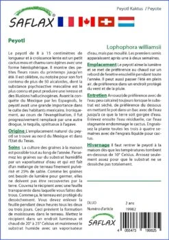 Kit De Culture - Peyotl - 20 Graines - Lophophora Williamsii -Terre et Verdure 64063bf0d8b810.14546433