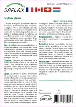 Kit De Culture - Réglisse Glabre - 30 Graines - Glycyrrhiza Glabra 11 Kit De Culture - Réglisse Glabre - 30 Graines - Glycyrrhiza Glabra -Terre et Verdure 64064109ee4422.78800573