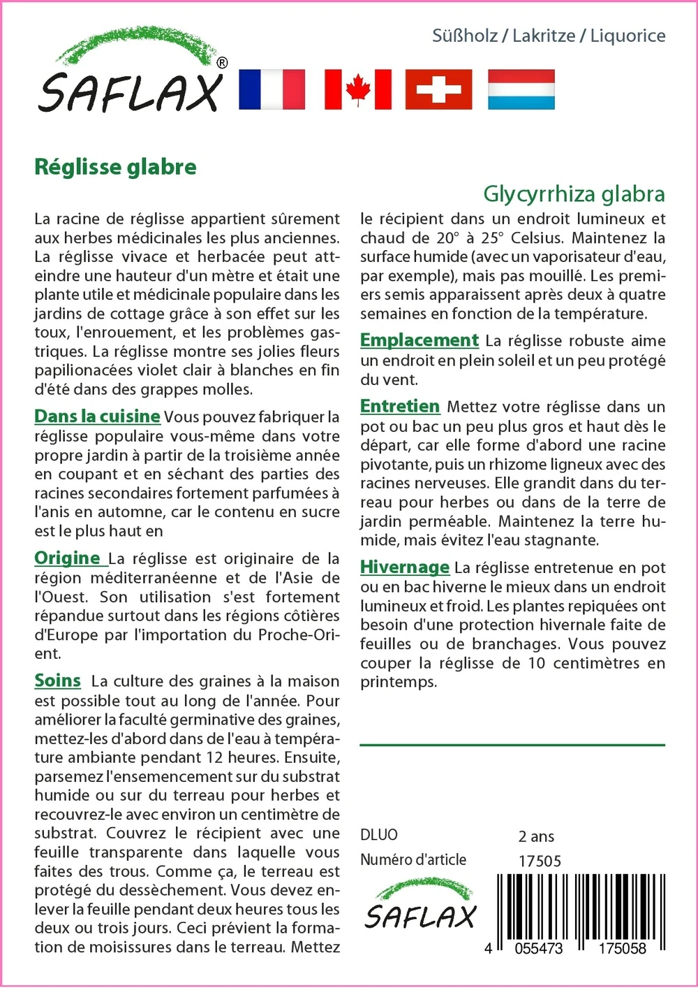 Kit De Culture - Réglisse Glabre - 30 Graines - Glycyrrhiza Glabra 5 Kit De Culture - Réglisse Glabre - 30 Graines - Glycyrrhiza Glabra – Image 3