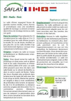 Kit De Culture - Bio - Radis - Noir - 100 Graines - Raphanus Sativus 11 Kit De Culture - Bio - Radis - Noir - 100 Graines - Raphanus Sativus -Terre et Verdure 6406417404efe2.38237454