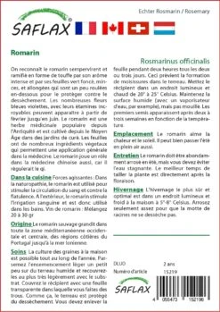 Kit De Culture - Romarin - 100 Graines - Rosmarinus Officinalis 8 Kit De Culture - Romarin - 100 Graines - Rosmarinus Officinalis -Terre et Verdure 640641bc5a3695.92918308
