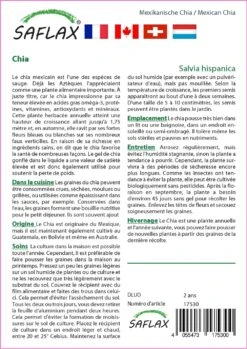 Kit De Culture - Chia - 500 Graines - Salvia Hispanica -Terre et Verdure 640641c58ca2e2.06384767