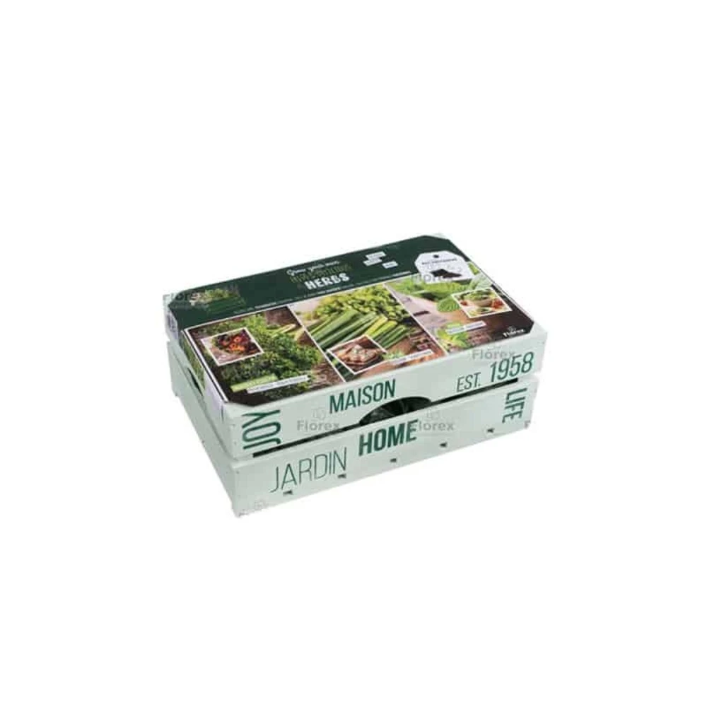 Kit Herbes Aromatiques En Caisse Bois 3 Kit Herbes Aromatiques En Caisse Bois