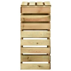 VIDAXL Composteur De Jardin à Lattes 3 Pcs 80x50x100 Cm Pin Imprégné -Terre et Verdure 6422e3ad6ca167.26646011