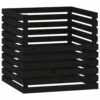 VIDAXL Composteur Noir 80x80x78 Cm Bois Massif De Pin 1 VIDAXL Composteur Noir 80x80x78 Cm Bois Massif De Pin -Terre et Verdure 6422e3c3ce4aa1.24528622