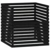 VIDAXL Composteur Noir 100x100x102 Cm Bois Massif De Pin 1 VIDAXL Composteur Noir 100x100x102 Cm Bois Massif De Pin -Terre et Verdure 6422e3c7901770.94933627