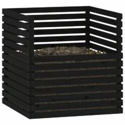 VIDAXL Composteur Noir 100x100x102 Cm Bois Massif De Pin 12 VIDAXL Composteur Noir 100x100x102 Cm Bois Massif De Pin -Terre et Verdure 6422e3c79e05a4.99177586