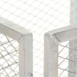 VIDAXL Composteur De Jardin 100x100x77 Cm Fer Galvanisé -Terre et Verdure 6422e3cbbb4eb8.68489625