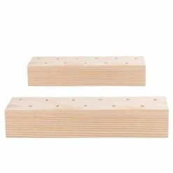 2 Support En Bois Pour Fleurs Séchées - 21 X 4 X 5 Cm