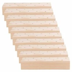 10 Supports En Bois Pour Fleurs Séchées 21 X 4 X 5 Cm