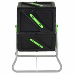 VIDAXL Composteur à Tambour 60x58x74 Cm 105 L Polypropylène -Terre et Verdure 643028ec23bed8.01590990