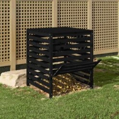 VIDAXL Composteur Noir 82,5x82,5x99,5 Cm Bois Massif De Pin 11 VIDAXL Composteur Noir 82,5x82,5x99,5 Cm Bois Massif De Pin -Terre et Verdure 64302913e63840.22142062