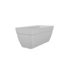 Jardiniere Capri Campana Xl - Plastique - 80 Cm - Blanc -