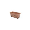 Jardiniere 40x20cm Avec Plateau Et Support Balcon - Terracotta