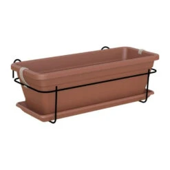 Devant 29 - Kit Balcon Jardiniere Venezia 50cm Terre Cuite 50 X 19,5 X H16,3 Cm - 1,14l