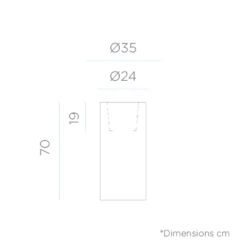 Pot De Fleurs Rond Palma 70 Noir Opaque ø35x70cm -Terre et Verdure 6470a3789d73e9.63439274