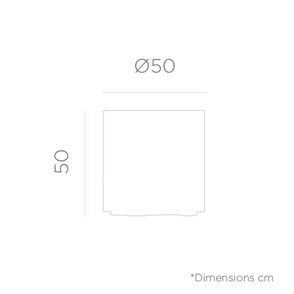 Pot De Fleurs Hortensia 50 ø50x50cm - Anthracite 4 Pot De Fleurs Hortensia 50 ø50x50cm - Anthracite – Image 2