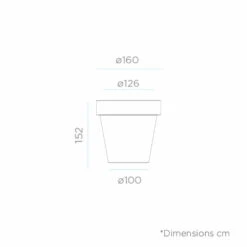 Pot De Fleurs Magnolia 160 ø160x152cm - Blanc 7 Pot De Fleurs Magnolia 160 ø160x152cm - Blanc -Terre et Verdure 6470a37f4049b0.96986956