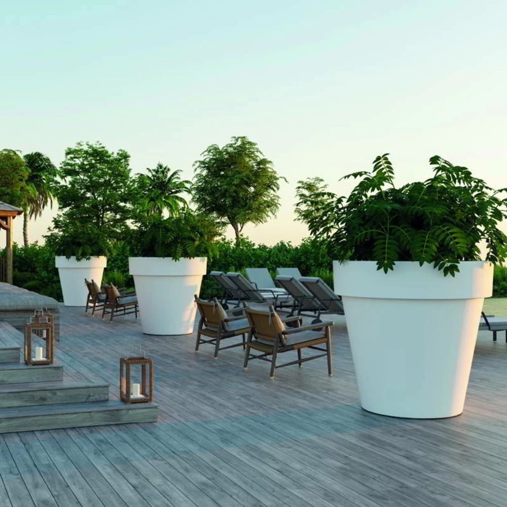 Pot De Fleurs Magnolia 160 ø160x152cm - Blanc 4 Pot De Fleurs Magnolia 160 ø160x152cm - Blanc – Image 2