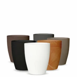 Pot De Fleurs Violeta 55 Noir Opaque ø55x60cm -Terre et Verdure 6470a385720c29.46366596