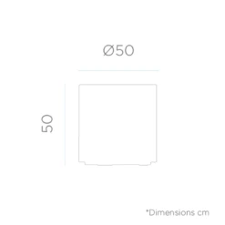 Pot De Fleurs Hortensia 50 ø50x50cm - Blanc -Terre et Verdure 6470a38a9a37e9.07522752