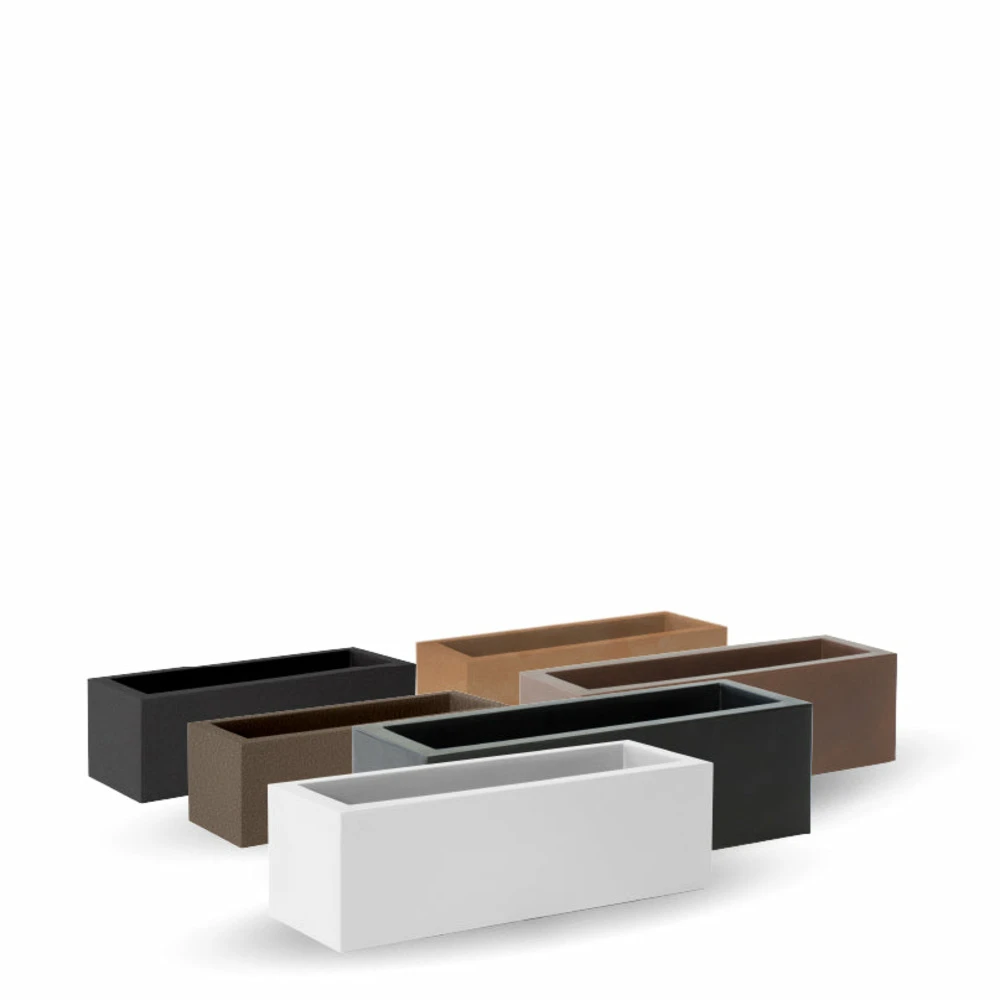 Jardinière Jara 100x35x32cm - Anthracite 5 Jardinière Jara 100x35x32cm - Anthracite – Image 3