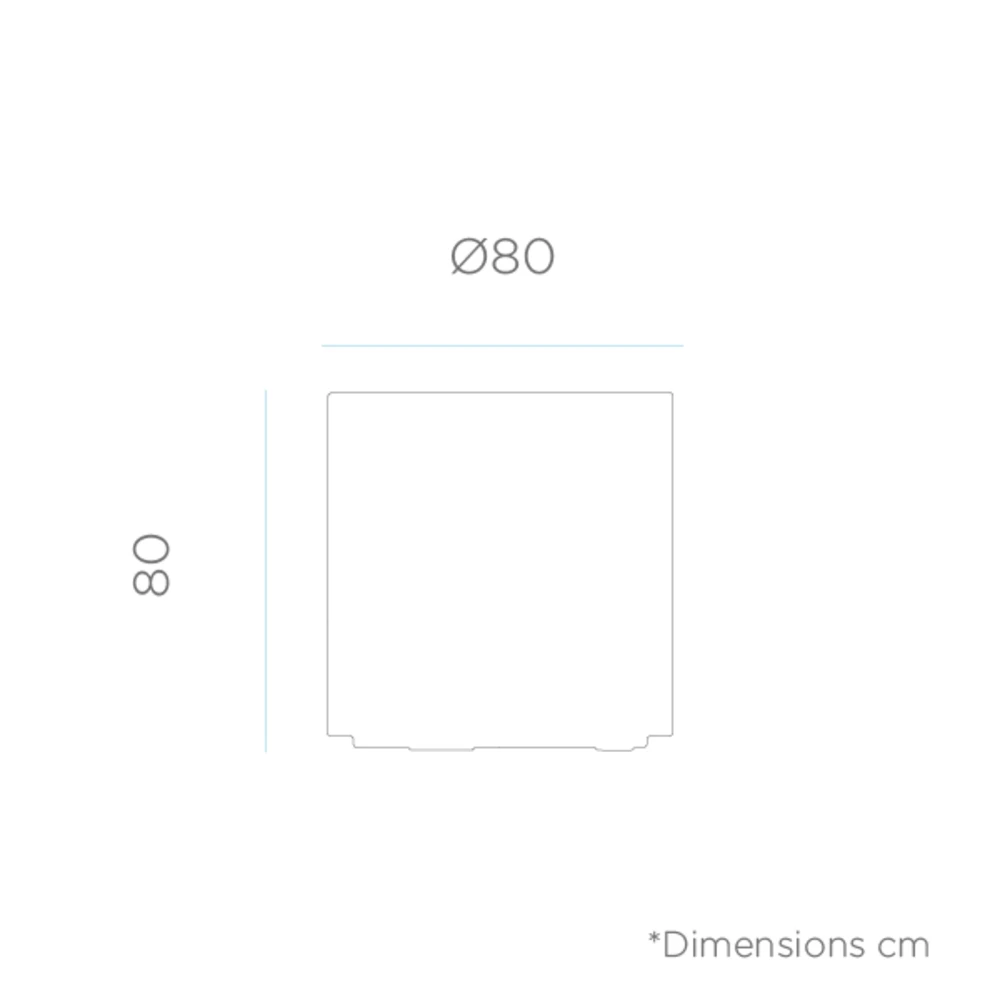 Pot De Fleurs Hortensia 80 ø80x80cm - Blanc 6 Pot De Fleurs Hortensia 80 ø80x80cm - Blanc – Image 4
