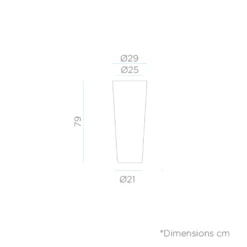 Pot De Fleurs Ficus 80 ø29x79cm - Blanc 8 Pot De Fleurs Ficus 80 ø29x79cm - Blanc -Terre et Verdure 6470a3917d31e8.85529852