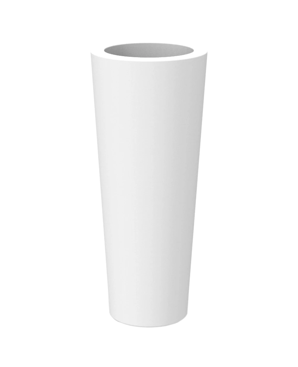 Pot De Fleurs Ficus 80 ø29x79cm - Blanc 3 Pot De Fleurs Ficus 80 ø29x79cm - Blanc