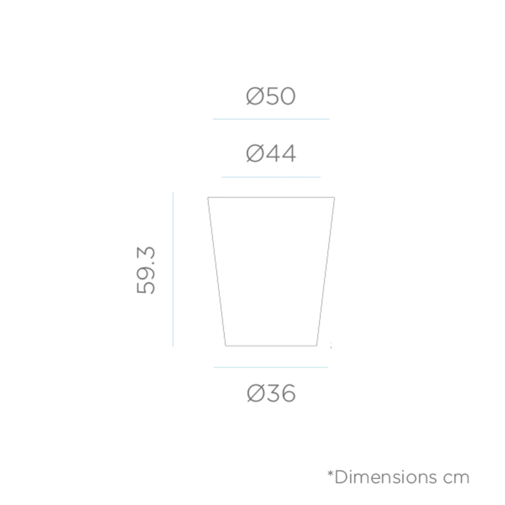 Pot De Fleurs Gerbera ø50x59,5cm - Noir 6 Pot De Fleurs Gerbera ø50x59,5cm - Noir – Image 4