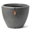 Pot à Plantes Conique Bas Arc Granite 48x35 Cm Anthracite -Terre et Verdure 6479895523eef0.53761580