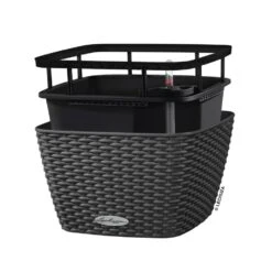 LECHUZA Jardinière Bacino Cottage All-in-one 30x30 Cm Noir Graphite -Terre et Verdure 6479895b5b6bf6.59749369