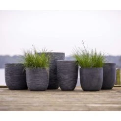Pot à Fleurs Waste Smooth 35x34 Cm Gris -Terre et Verdure 6479895f501a49.74021567