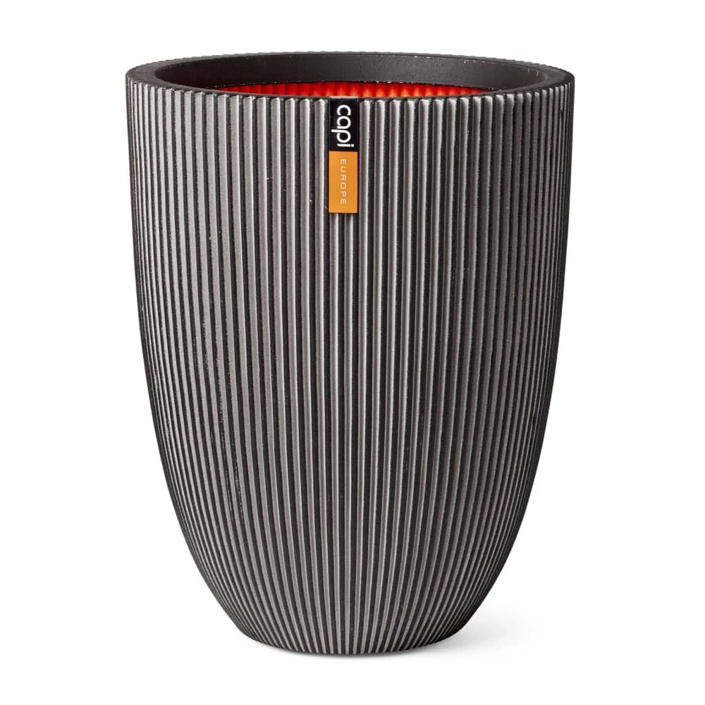 Vase élégant Groove 46x58 Cm Anthracite 4 Vase élégant Groove 46x58 Cm Anthracite – Image 2