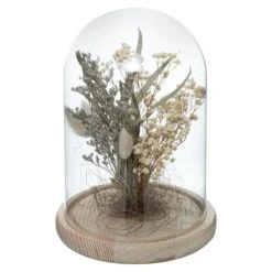 Fleurs Séchées Sous Cloche "folk" H26 Cm -Terre et Verdure 6483186bedc536.42517459