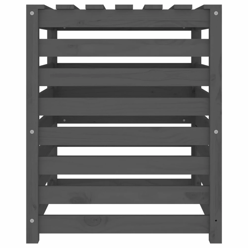 VIDAXL Composteur Gris 63,5x63,5x77,5 Cm Bois Massif De Pin 9 VIDAXL Composteur Gris 63,5x63,5x77,5 Cm Bois Massif De Pin – Image 7