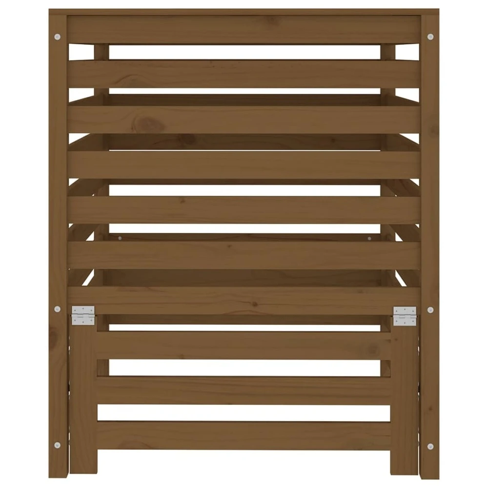 VIDAXL Composteur Marron Miel 82,5x82,5x99,5 Cm Bois Massif De Pin 7 VIDAXL Composteur Marron Miel 82,5x82,5x99,5 Cm Bois Massif De Pin – Image 5