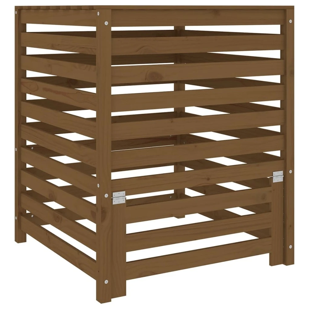 VIDAXL Composteur Marron Miel 82,5x82,5x99,5 Cm Bois Massif De Pin 3 VIDAXL Composteur Marron Miel 82,5x82,5x99,5 Cm Bois Massif De Pin