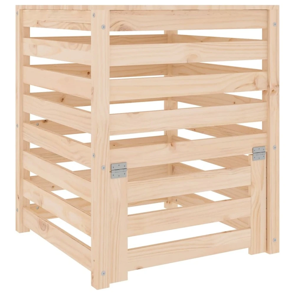 VIDAXL Composteur 63,5x63,5x77,5 Cm Bois Massif De Pin 4 VIDAXL Composteur 63,5x63,5x77,5 Cm Bois Massif De Pin – Image 2