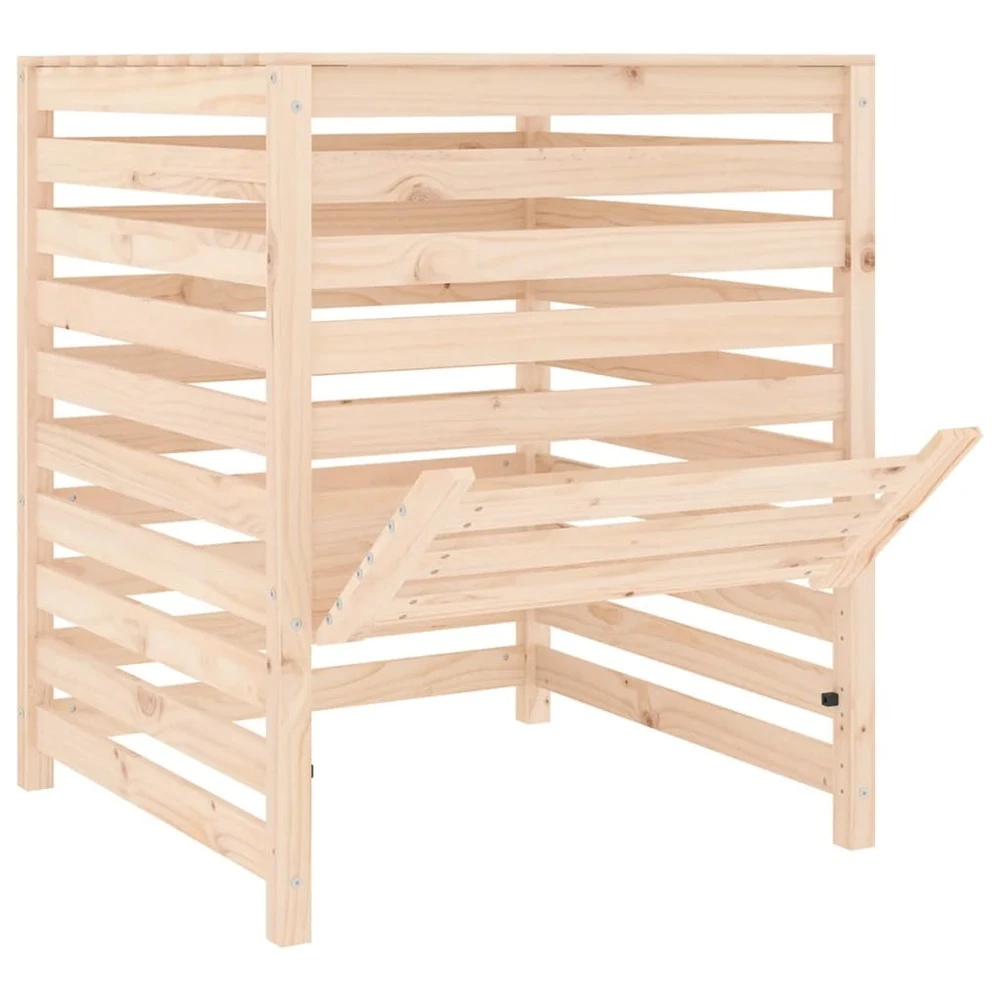 VIDAXL Composteur 82,5x82,5x99,5 Cm Bois Massif De Pin 8 VIDAXL Composteur 82,5x82,5x99,5 Cm Bois Massif De Pin – Image 6