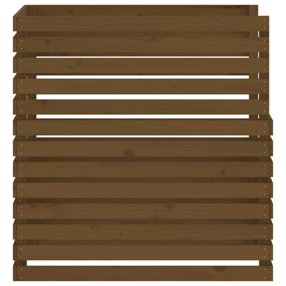 VIDAXL Composteur Marron Miel 100x100x102 Cm Bois Massif De Pin 7 VIDAXL Composteur Marron Miel 100x100x102 Cm Bois Massif De Pin – Image 6