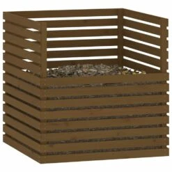 VIDAXL Composteur Marron Miel 100x100x102 Cm Bois Massif De Pin 11 VIDAXL Composteur Marron Miel 100x100x102 Cm Bois Massif De Pin -Terre et Verdure 6499e3c7b621d1.06963154