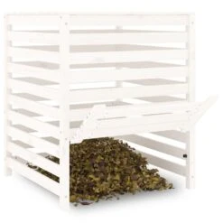 VIDAXL Composteur Blanc 82,5x82,5x99,5 Cm Bois Massif De Pin 12 VIDAXL Composteur Blanc 82,5x82,5x99,5 Cm Bois Massif De Pin -Terre et Verdure 6499e3cd6db1d8.49499681