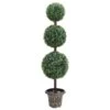 VIDAXL Plante De Buis Artificiel Avec Pot Forme De Boule Vert 118 Cm -Terre et Verdure 6a5fc150f9e41255