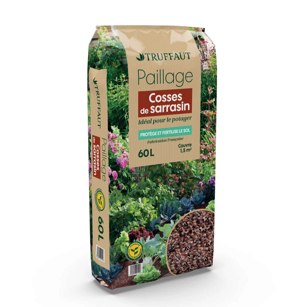 Paillage De Cosses De Sarrasin -sac De 60 Litres 3 Paillage De Cosses De Sarrasin -sac De 60 Litres