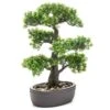 Emerald Mini Bonsaï Ficus Artificiel Sur Plaque Marronne 43 Cm -Terre et Verdure 7dcd744dbc9d6c3e
